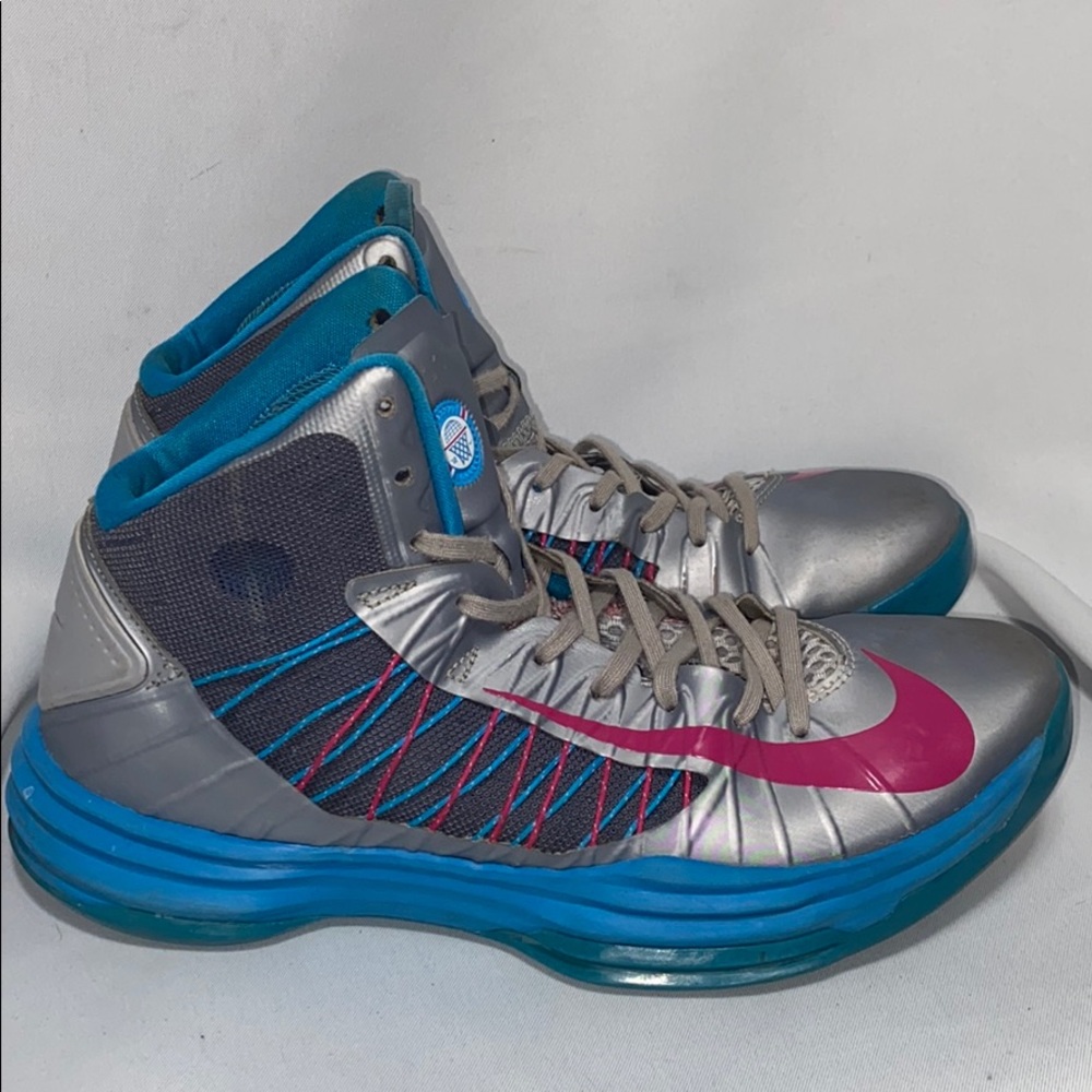 Nike Lunar Hyperdunk Grey/Fireberry-Dynamic Blue